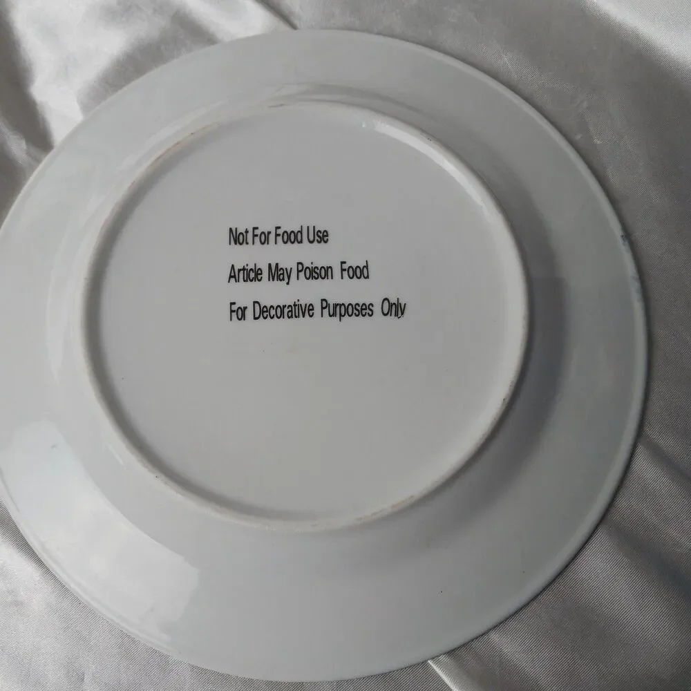 8'' DECORATIVE SNOWMAN MAN PLATE